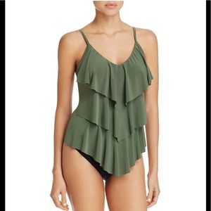 Olive green Magicsuit tankini